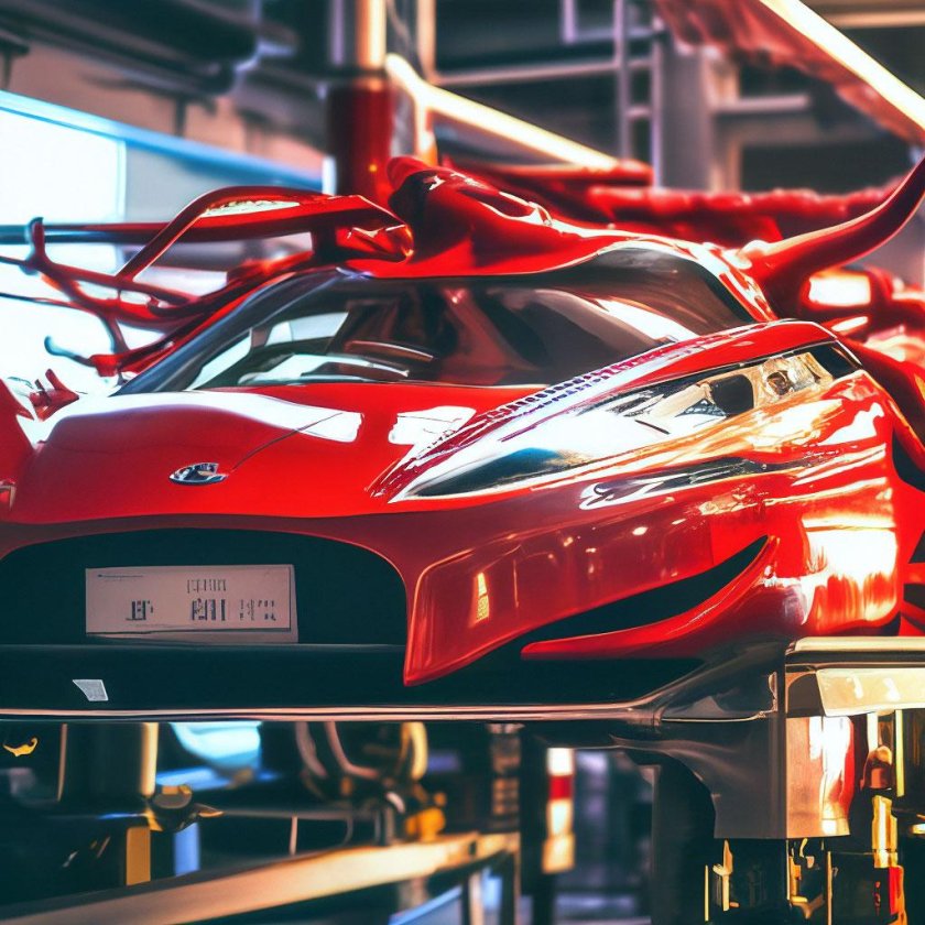 Красная машина