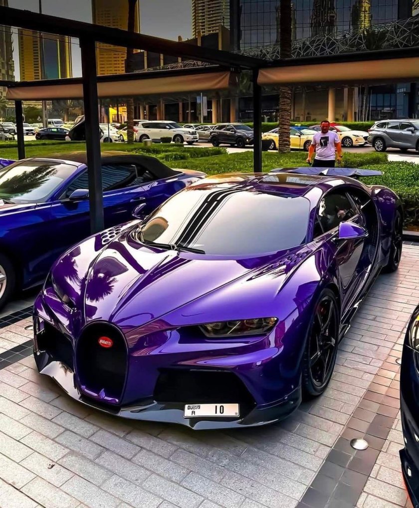 Бугатти чирон фиолетовый