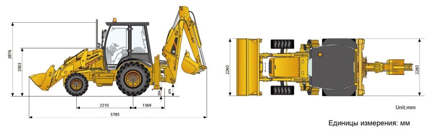 Экскаватор погрузчик 777 Liugong