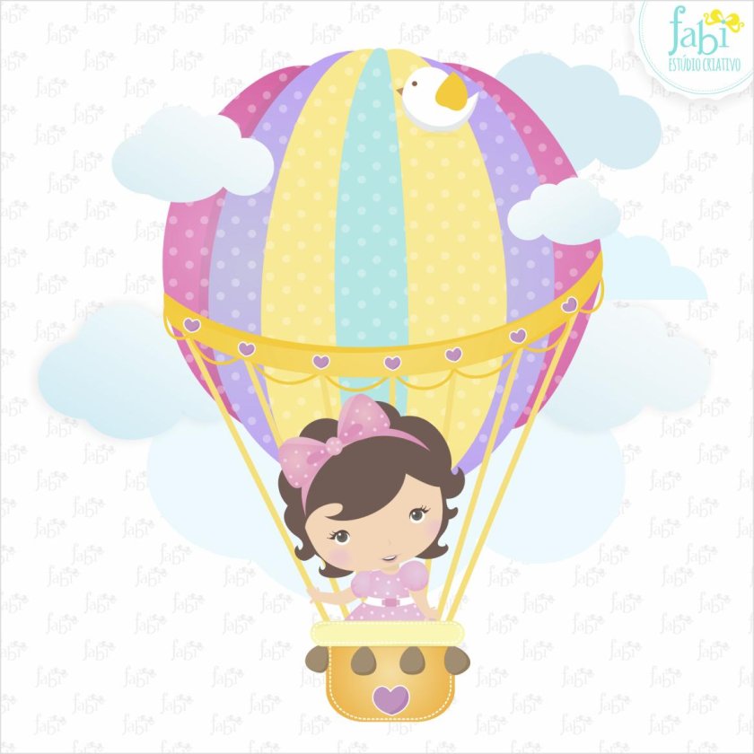 Воздушный шар с корзиной