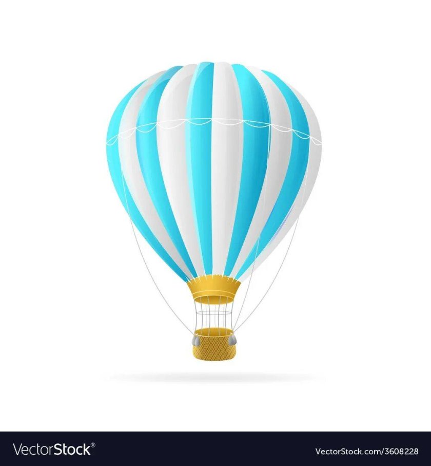 Воздушный шар с корзиной