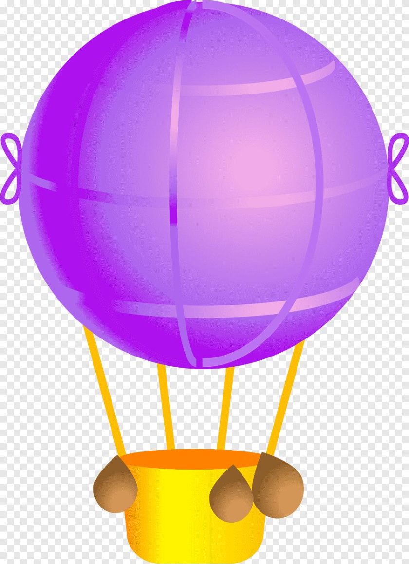 Воздушный шар на белом фоне