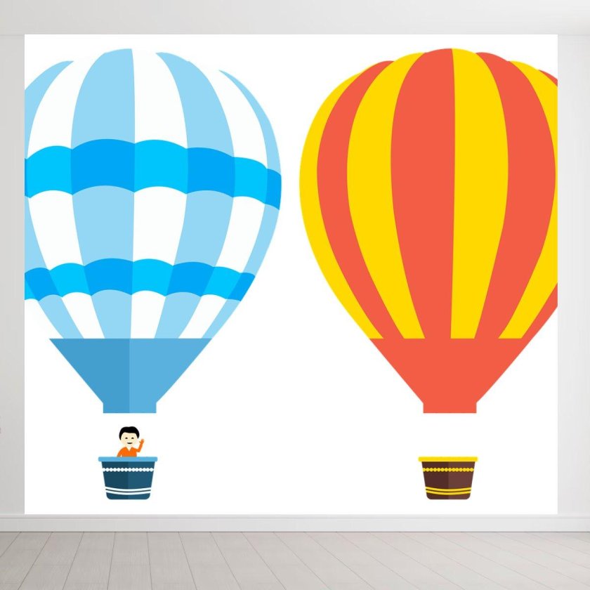 Воздушный шар на белом фоне