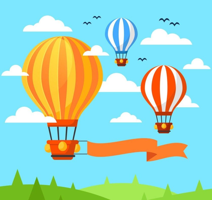 Воздушный шар вектор