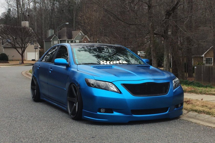 Камри 40 темно синий тюнинг