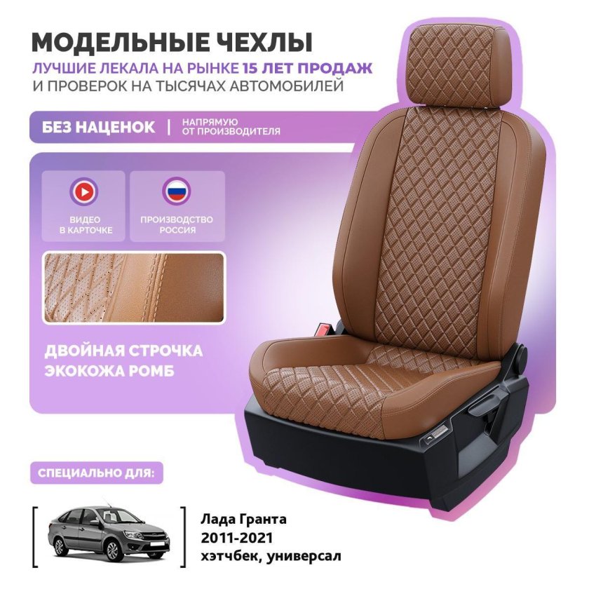 Чехлы на сиденья для лада гранта