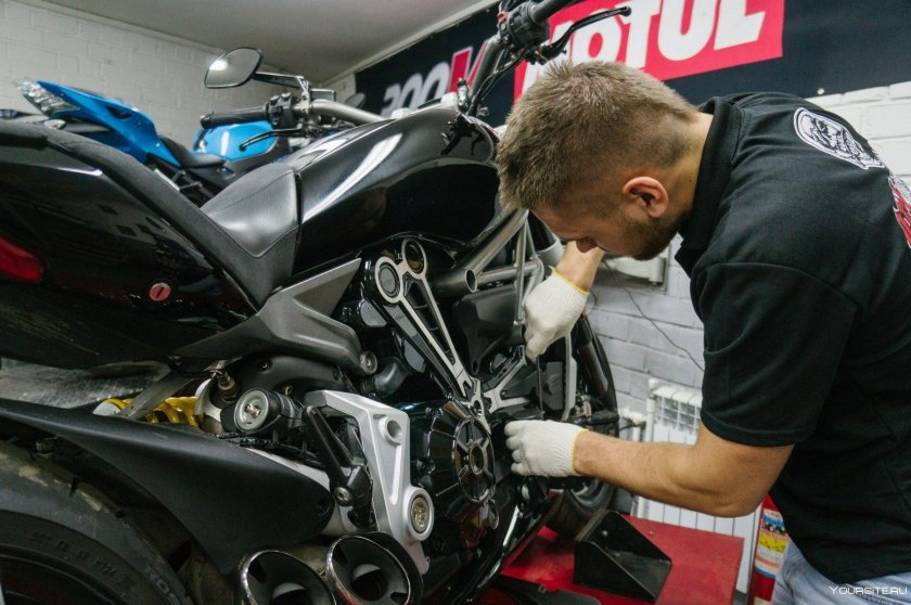 Техобслуживание мотоцикла