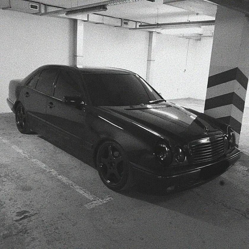 Мерседес w210 черный тонированный