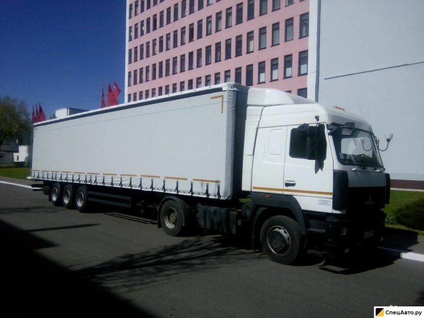 МАЗ 6430 С полуприцепом бортовой