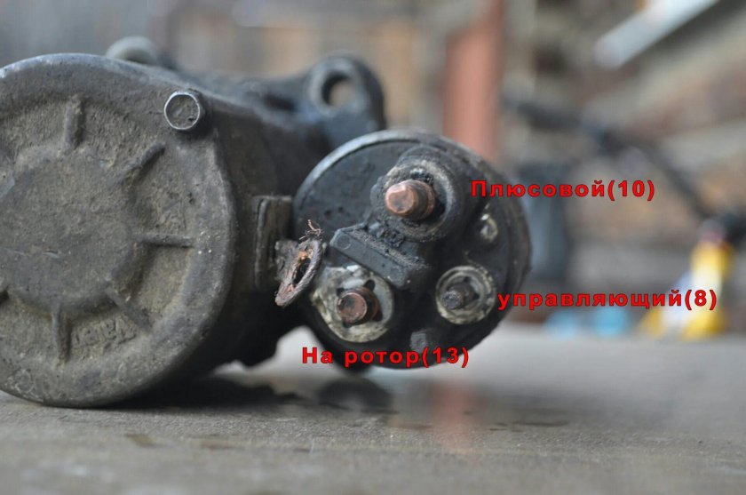 Клеммы стартера Рено Меган 2