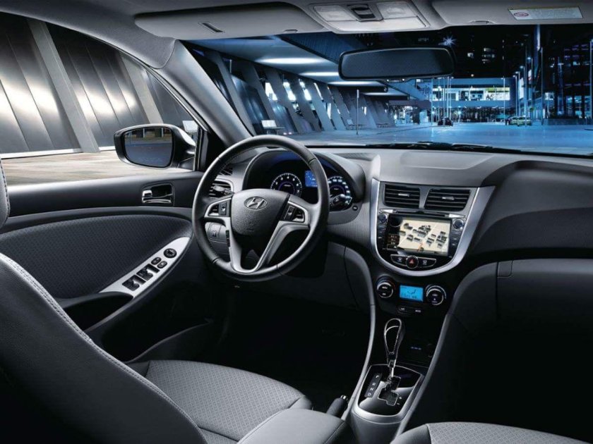 Hyundai solaris 1 рестайлинг салон