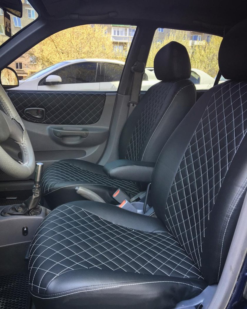 Кожаный салон Хендай акцент