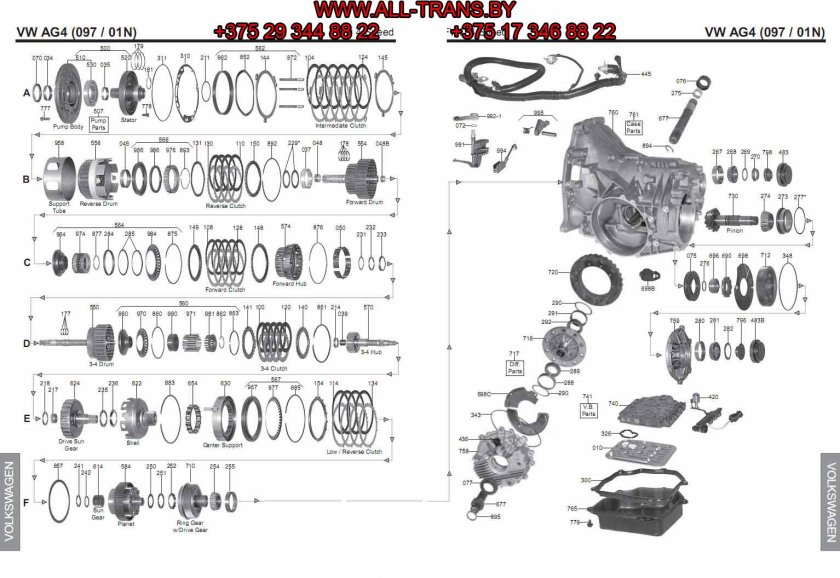 АКПП VW ag4 095 096 01m