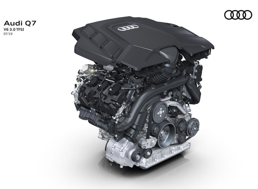 Q7 3.0TFSI двигатель