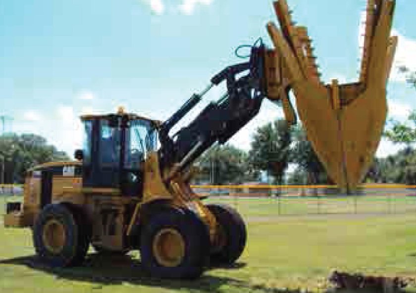 Пересадчик деревьев на фронтальный погрузчик