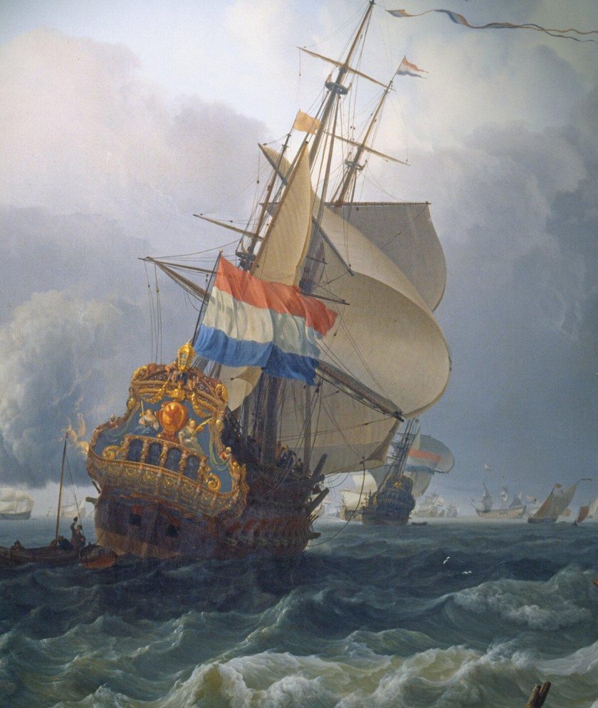 Голландские парусники 17 века