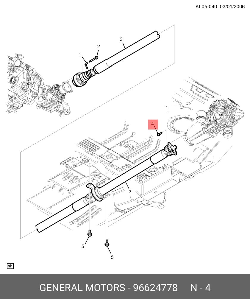 Болты кардана Шевроле Каптива
