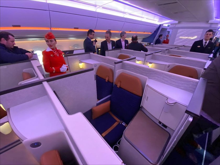 Airbus a350 Аэрофлот салон