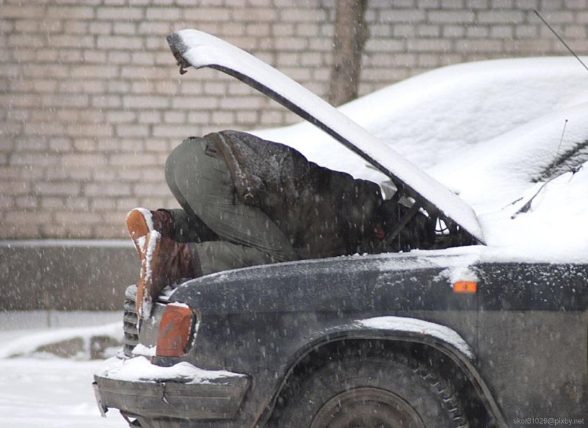 Замерзший автомобиль прикол