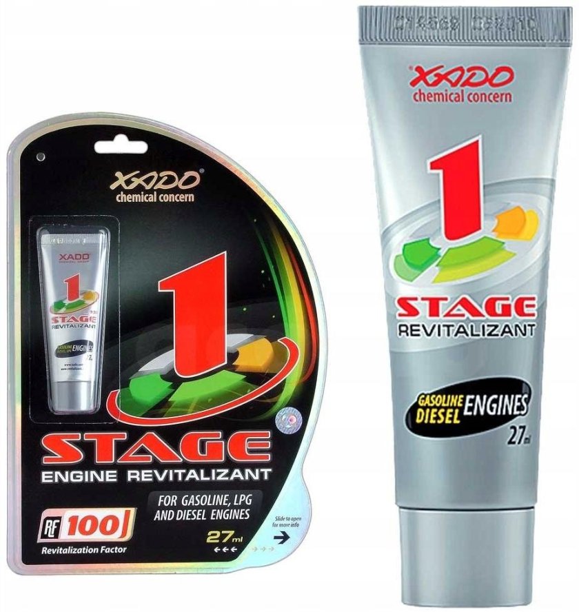 Гель для бензиновых и дизельных двигателей "ХАДО" (27 мл) (1 Stage)