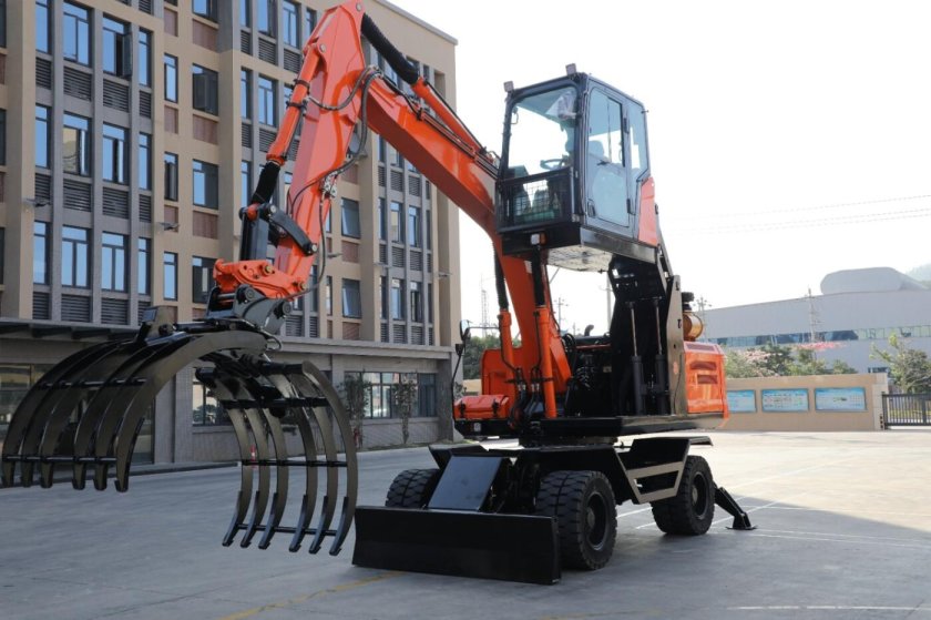 Грейферный экскаватор