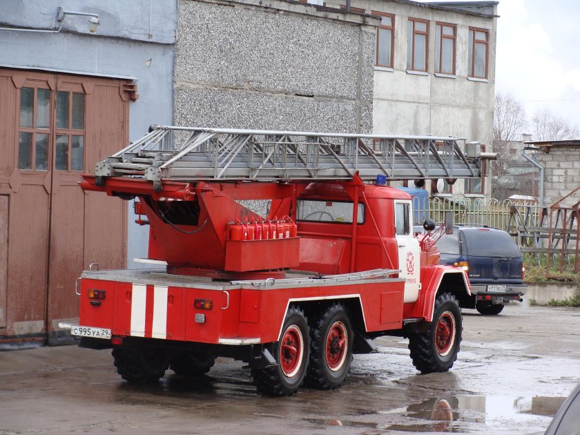 ГАЗ 52 автолестница пожарная