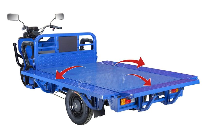 Грузовой электротрицикл rutrike габарит 1700