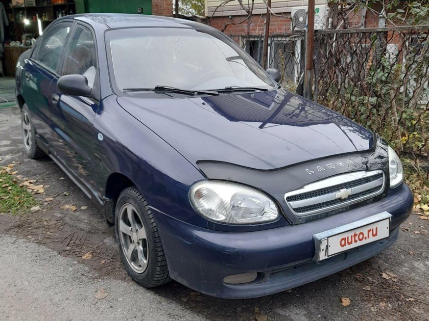 Шевроле Ланос синий