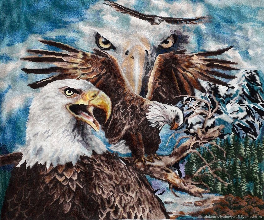 Золотое Руно Орел вышивка