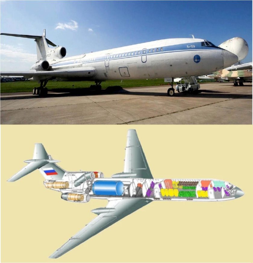 Ту-155 экспериментальные самолёты