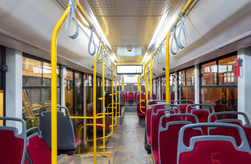 Салон трамвая