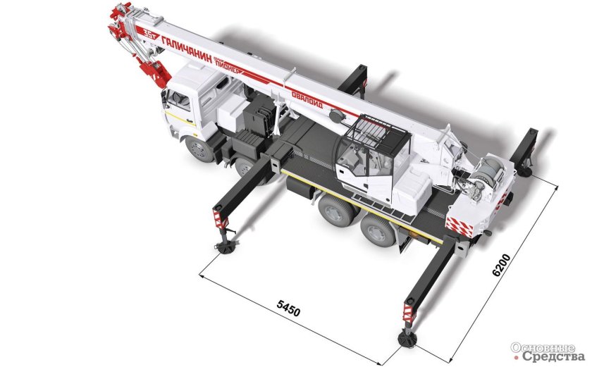Автокран Галичанин Пионер 35