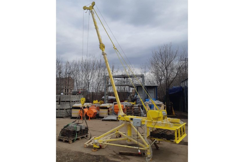 Стреловой поворотный кран комплан мастер