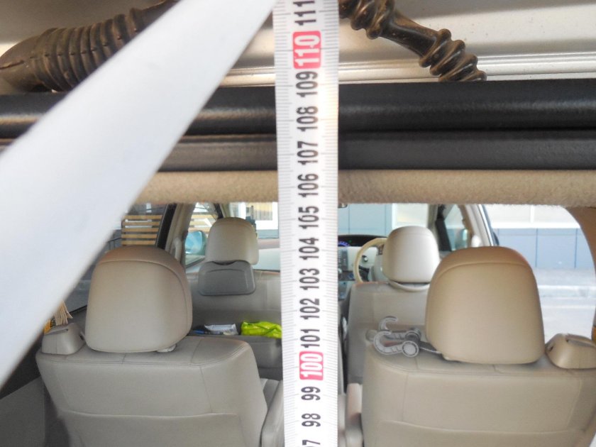 Габариты багажника Прадо 120