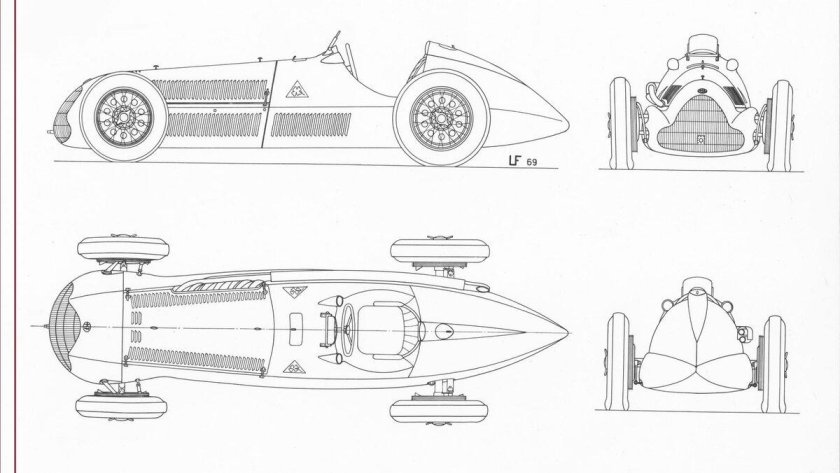 Alfa Romeo tipo 158/47 Blueprint