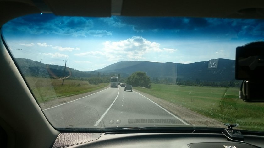 Вид из окна автомобиля