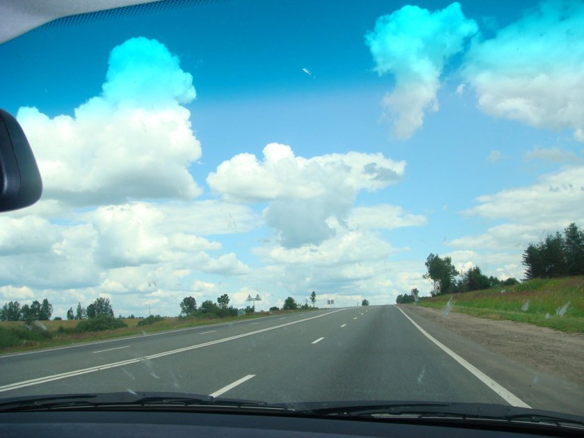 Вид из окна автомобиля
