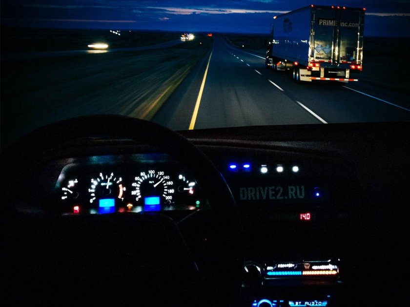 ВАЗ 2114 ночное трасса