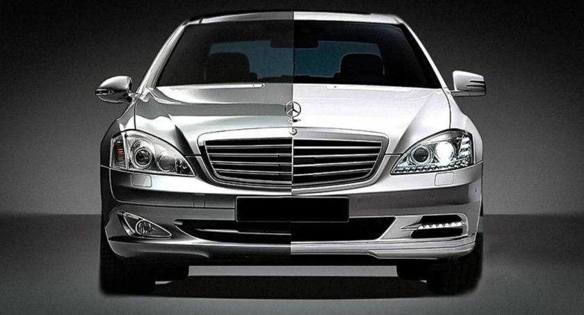 W221 Рестайлинг и дорестайлинг