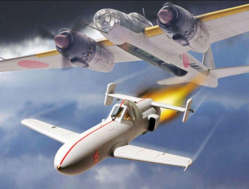 Самолет-камикадзе Йокосука mxy7 Ohka