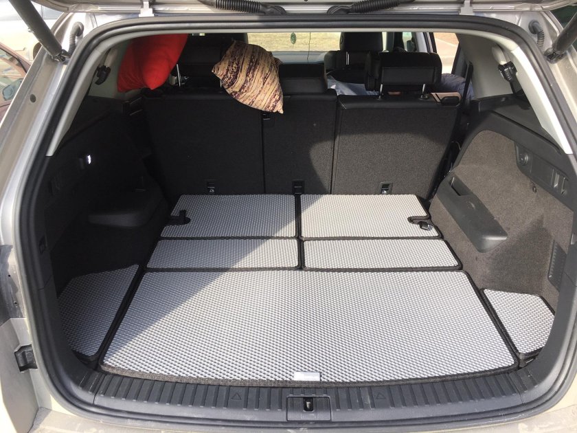 Коврик в багажник Шкода Кодиак 7 мест