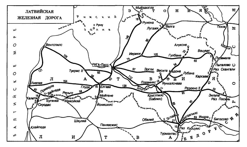 Варшавско-Венская железная дорога карта