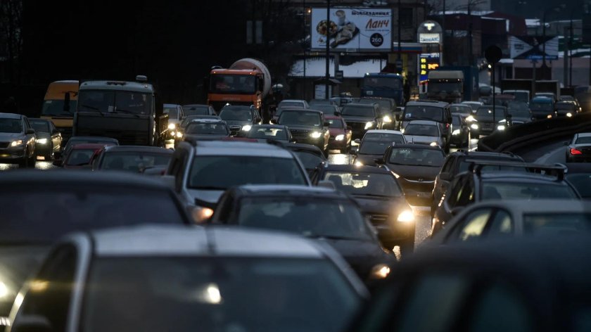 Ночные пробки в Москве