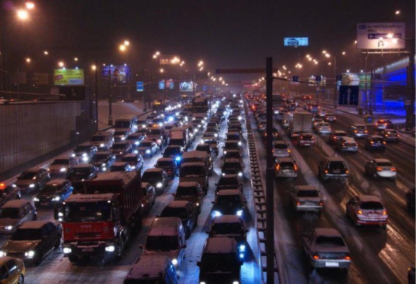 Пробка машин