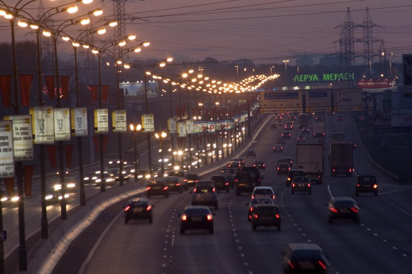 МКАД ночью
