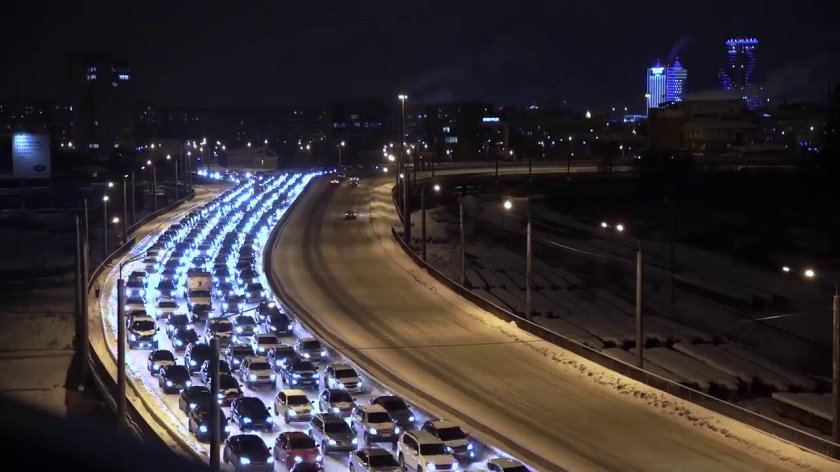 Ночные дороги Москвы