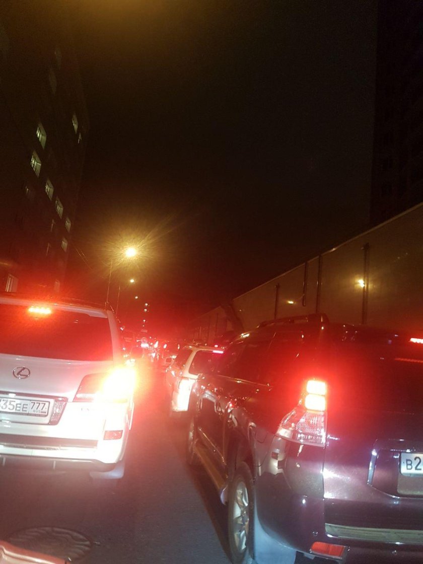 Ночной МКАД из машины