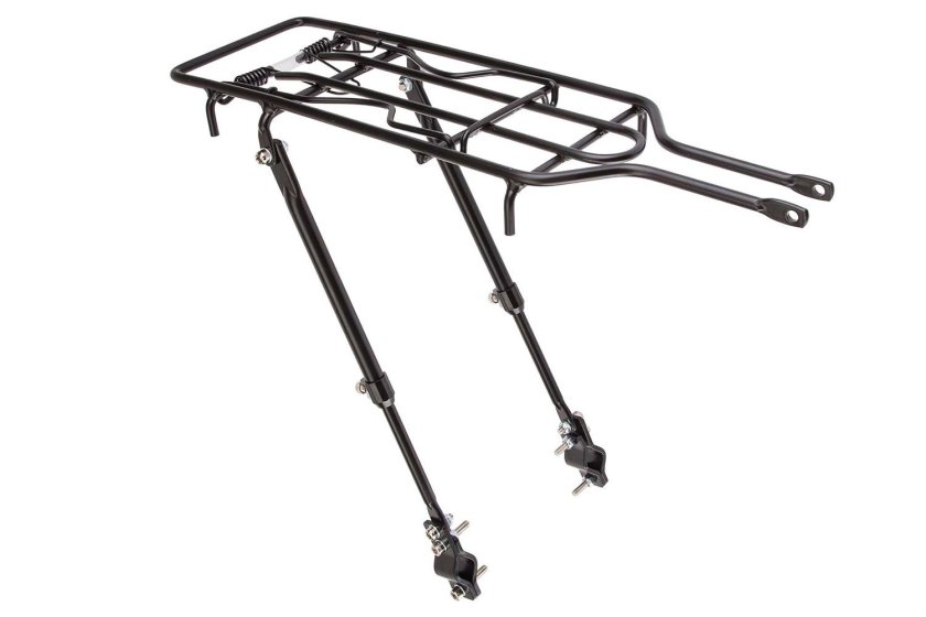 Багажник 24"-28" BLF-h43 регулируемый алюминиевый чёрный, арт.