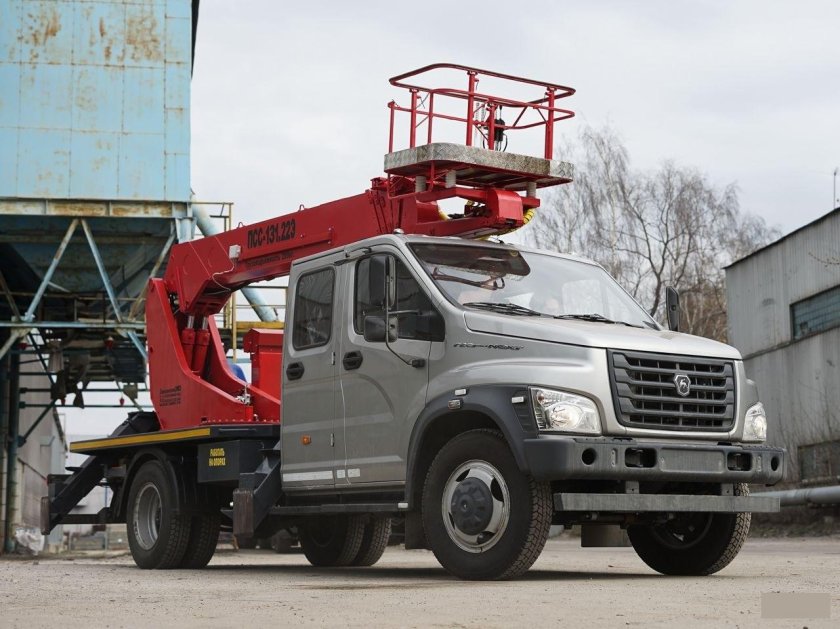 Автовышка ПСС-131.22Э на шасси газон-Некст Пожтехника