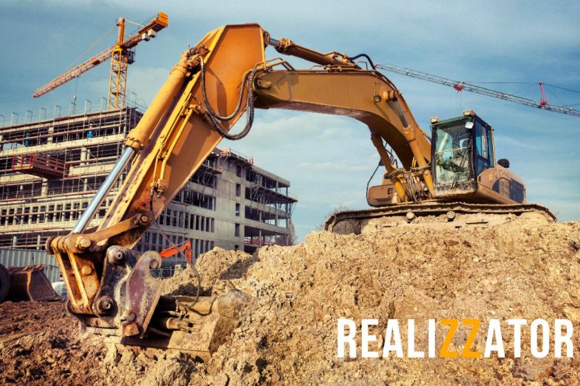 Экскаватор "на стройке"